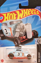 Load image into Gallery viewer, Hot Wheels 2022 &#39;32 Ford Light Blue #237 Rod Squad 5/5 New Long Card
