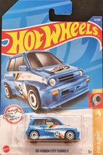 Load image into Gallery viewer, Hot Wheels 2022 &#39;85 Honda City Turbo II Blue #13 HW Turbo 2/10 New Long Card
