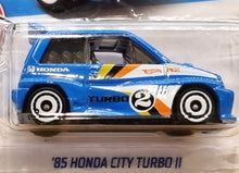 Load image into Gallery viewer, Hot Wheels 2022 &#39;85 Honda City Turbo II Blue #13 HW Turbo 2/10 New Long Card
