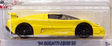 Load image into Gallery viewer, Hot Wheels 2022 &#39;94 Bugatti EB110 SS Yellow #65 HW Turbo 5/10 New Long Card
