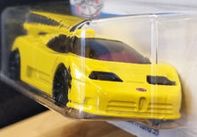 Load image into Gallery viewer, Hot Wheels 2022 &#39;94 Bugatti EB110 SS Yellow #65 HW Turbo 5/10 New Long Card
