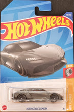 Load image into Gallery viewer, Hot Wheels 2022 Koenigsegg Gemera Grey #138 HW Turbo 8/10 New Long Card
