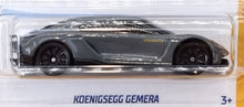 Load image into Gallery viewer, Hot Wheels 2022 Koenigsegg Gemera Grey #138 HW Turbo 8/10 New Long Card
