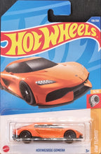 Load image into Gallery viewer, Hot Wheels 2022 Koenigsegg Gemera Orange #138 HW Turbo 8/10 New Long Card
