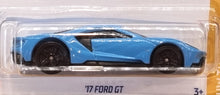 Load image into Gallery viewer, Hot Wheels 2022 &#39;17 Ford GT Light Blue #157 HW Turbo 9/10 New Long Card
