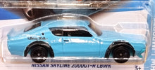 Load image into Gallery viewer, Hot Wheels 2022 Nissan Skyline 2000GT-R LBWK Sky Blue #174 HW J-Imports 8/10 New
