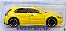 Load image into Gallery viewer, Hot Wheels 2022 &#39;19 Mercedes-Benz A-Class Yellow #18 HW Hatchbacks 2/5 New Long Card
