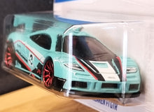 Load image into Gallery viewer, Hot Wheels 2022 McLaren F1 GTR Light Blue #57 Retro Racers 3/10 New Long Card
