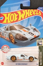 Load image into Gallery viewer, Hot Wheels 2022 &#39;67 Ford GT40 MK.IV Light Blue #58 Retro Racers 4/10 New Long Card
