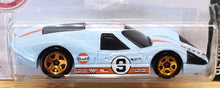 Load image into Gallery viewer, Hot Wheels 2022 &#39;67 Ford GT40 MK.IV Light Blue #58 Retro Racers 4/10 New Long Card
