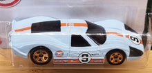 Load image into Gallery viewer, Hot Wheels 2022 &#39;67 Ford GT40 MK.IV Light Blue #58 Retro Racers 4/10 New Long Card
