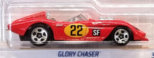 Load image into Gallery viewer, Hot Wheels 2022 Glory Chaser Red #123 Retro Racers 7/10 New Long Card
