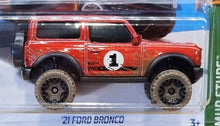 Load image into Gallery viewer, Hot Wheels 2022 &#39;21 Ford Bronco Red #68 Mud Studs 1/5 New
