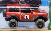 Load image into Gallery viewer, Hot Wheels 2022 &#39;21 Ford Bronco Red #68 Mud Studs 1/5 New
