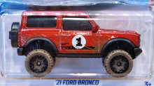 Load image into Gallery viewer, Hot Wheels 2022 &#39;21 Ford Bronco Red #68 Mud Studs 1/5 New Long Card
