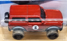 Load image into Gallery viewer, Hot Wheels 2022 &#39;21 Ford Bronco Red #68 Mud Studs 1/5 New Long Card
