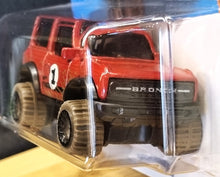 Load image into Gallery viewer, Hot Wheels 2022 &#39;21 Ford Bronco Red #68 Mud Studs 1/5 New Long Card
