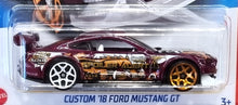 Load image into Gallery viewer, Hot Wheels 2022 Custom &#39;18 Ford Mustang GT Maroon #175 Spoiler Alert 5/5 New
