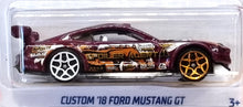 Load image into Gallery viewer, Hot Wheels 2022 Custom &#39;18 Ford Mustang GT Maroon #175 Spoiler Alert 5/5 New Long Card
