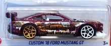 Load image into Gallery viewer, Hot Wheels 2022 Custom &#39;18 Ford Mustang GT Maroon #175 Spoiler Alert 5/5 New Long Card
