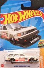 Load image into Gallery viewer, Hot Wheels 2022 Nissan Maxima Drift Car Ivory #214 HW Wagons 4/5 New Long Card
