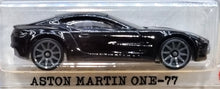 Load image into Gallery viewer, Hot Wheels 2022 Aston Martin One-77 Black World Class Racers 3/5 New Long Card

