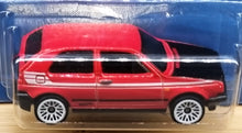 Load image into Gallery viewer, Hot Wheels 2022 Volkswagen Golf MK2 Red Volkswagen 8/8 New Long Card
