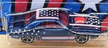 Load image into Gallery viewer, Hot Wheels 2022 &#39;71 Dodge Challenger Navy Blue Stars &amp; Stripes 3/8 New Long Card
