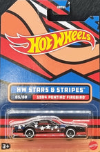 Load image into Gallery viewer, Hot Wheels 2022 1984 Pontiac Firebird Black Stars &amp; Stripes 5/8 New Long Card
