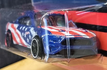 Load image into Gallery viewer, Hot Wheels 2022 2018 Ford Mustang GT Blue Stars &amp; Stripes 6/8 New Long Card
