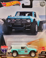 Load image into Gallery viewer, Hot Wheels 2022 Ford Bronco R Aqua American Scene Car Culture 3/5 New Long Card
