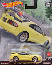 Load image into Gallery viewer, Hot Wheels 2022 &#39;95 Toyota Celica GT-Four Yellow Mountain Drifters Car Culture 5/5 New
