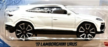 Load image into Gallery viewer, Hot Wheels 2021 &#39;17 Lamborghini Urus White #64 Factory Fresh 4/10 New Long Card

