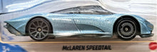 Load image into Gallery viewer, Hot Wheels 2020 McLaren Speedtail Light Blue #227 HW Exotics 2/10 New Long Card
