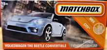 Load image into Gallery viewer, Matchbox 2020 Volkswagen Beetle Convertible Light Blue #2 MBX City Sealed Box
