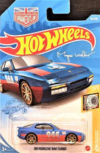 Load image into Gallery viewer, Hot Wheels 2021 &#39;89 Porsche 944 Turbo Satin Blue #45 HW Turbo 2/5 New Long Card
