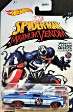 Load image into Gallery viewer, Hot Wheels 2020 &#39;71 El Camino Blue Spider-Man Maximum Venom 3/5 New Long Card
