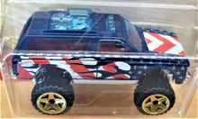 Load image into Gallery viewer, Hot Wheels 2020 Chevy Blazer 4x4 Blue Stars &amp; Stripes 5/10 New Long Card
