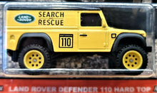 Load image into Gallery viewer, Hot Wheels 2020 Land Rover Defender 110 Hard Top Yellow Wild Terrain 4/5 New
