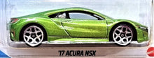 Load image into Gallery viewer, Hot Wheels 2021 &#39;17 Acura NSX Candy Apple Green #148 HW Turbo 5/5 New Long Card

