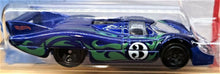 Load image into Gallery viewer, Hot Wheels 2020 Porsche 917 LH Blue #45 Porsche 4/5 New Long Card
