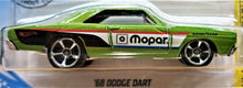 Load image into Gallery viewer, Hot Wheels 2020 &#39;68 Dodge Dart Green #70 HW Speed Graphics 5/10 New Long Card
