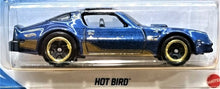 Load image into Gallery viewer, Hot Wheels 2021 Hot Bird Blue #249 Muscle Mania 9/10 New Long Card
