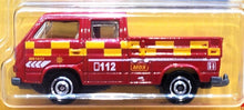 Load image into Gallery viewer, Matchbox 2021 1990 VW Transporter Crew Cab Red Germany Collection 2/12 New
