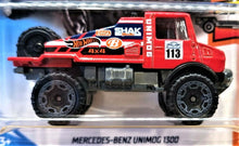 Load image into Gallery viewer, Hot Wheels 2019 Mercedes-Benz Unimog 1300 Red #7 HW Hot Trucks 4/10 New
