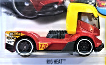 Load image into Gallery viewer, Hot Wheels 2017 Rig Heat Pearl Red #5/10 Legends Of Speed New Long Card
