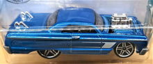 Load image into Gallery viewer, Hot Wheels 2020 &#39;64 Chevy Impala Blue #58 Tooned 9/10 New Long Card
