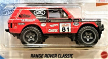 Load image into Gallery viewer, Hot Wheels 2021 Range Rover Classic Red #245 HW Hot Trucks 10/10 New Long Card
