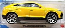 Load image into Gallery viewer, Hot Wheels 2020 &#39;17 Lamborghini Urus Yellow #213 HW Exotics 1/10 New Long Card

