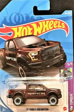 Load image into Gallery viewer, Hot Wheels 2021 &#39;17 Ford F-150 Raptor Red-Brown #167 HW Torque 5/5 New Long Card
